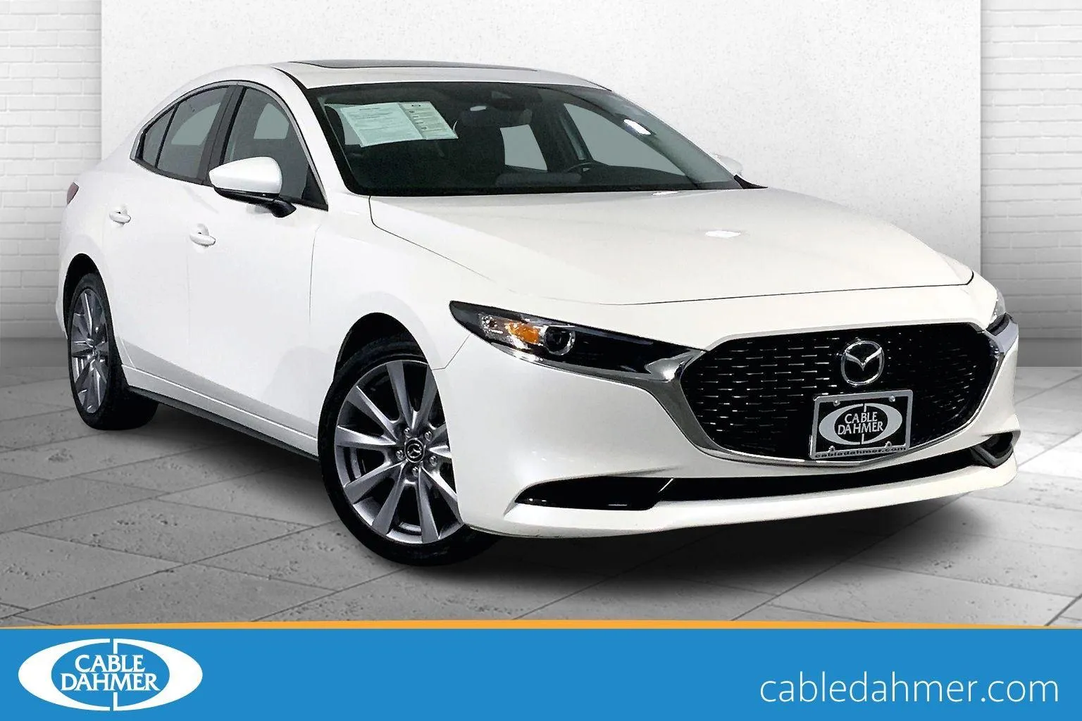 White 2023 Mazda Mazda3 Sedan 2.5 S Preferred for sale in Kansas City, MO