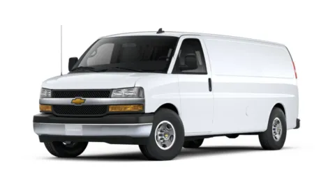 White 2025 Chevrolet Express Cargo 3500 WT for sale in Independence, MO