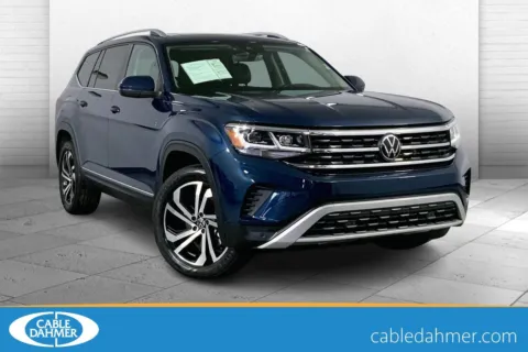Blue 2023 Volkswagen Atlas 3.6L V6 SEL for sale in Independence, MO