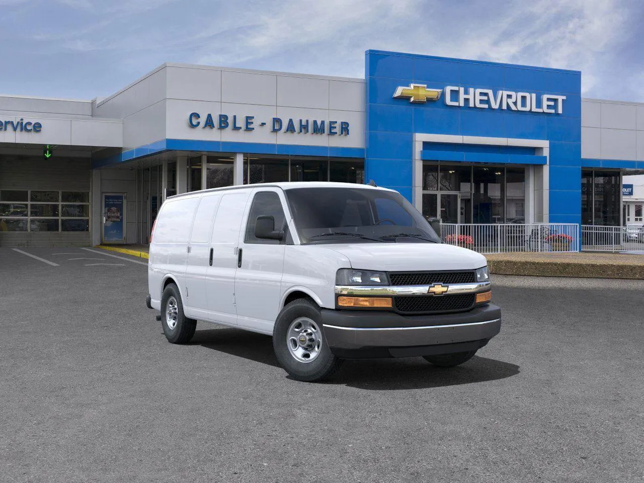 White 2024 Chevrolet Express Cargo Van WT for sale in Independence, MO
