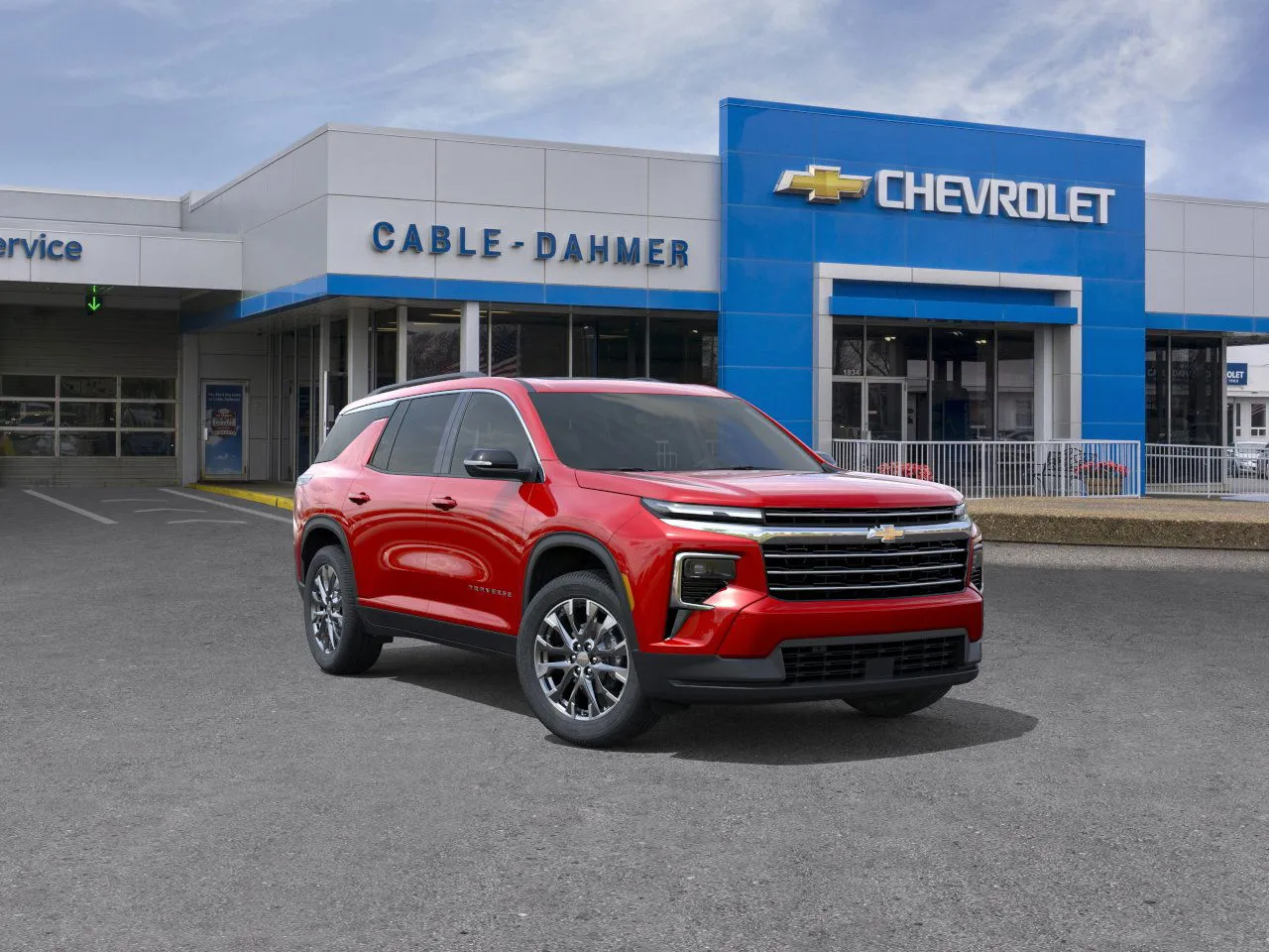 Red 2025 Chevrolet Traverse LT for sale in Independence, MO