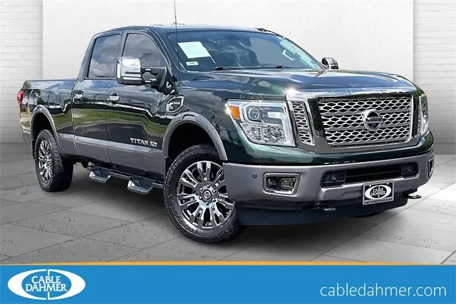 Green 2019 Nissan Titan XD Platinum Reserve for sale in Independence, MO
