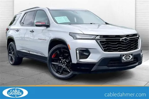 Silver 2022 Chevrolet Traverse Premier for sale in Independence, MO