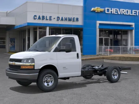 Photos of 2025 Chevrolet Express Cutaway 3500 1WT for sale in Independence, MO at Cable Dahmer Chevrolet of Independence