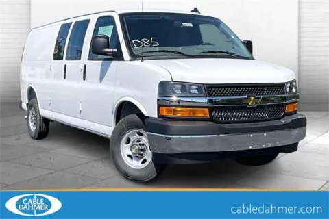 White 2025 Chevrolet Express Cargo 3500 WT for sale in Independence, MO