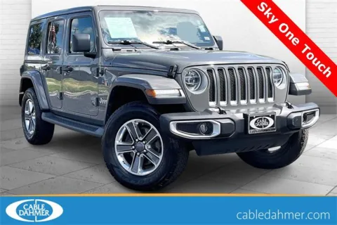 Gray 2019 Jeep Wrangler Unlimited Sahara for sale in Independence, MO