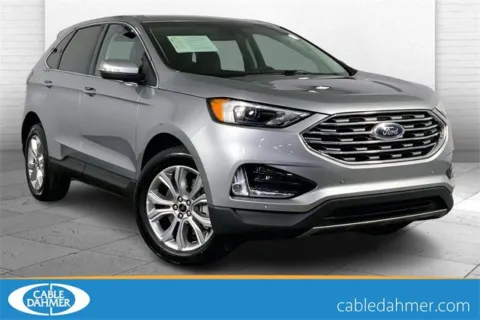 Silver 2024 Ford Edge Titanium for sale in Independence, MO