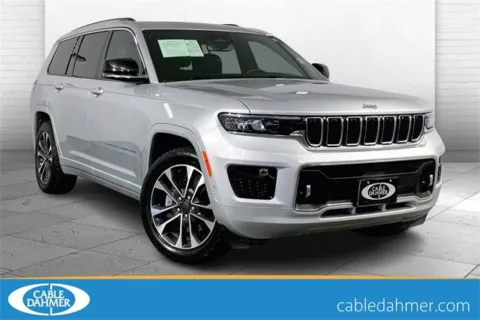 Silver 2022 Jeep Grand Cherokee L Overland for sale in Independence, MO