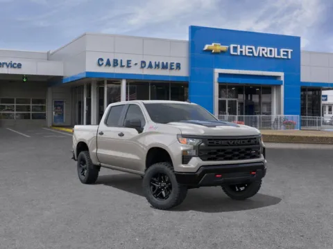 White 2026 Chevrolet Silverado 1500 Custom Trail Boss for sale in Independence, MO