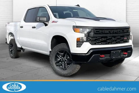 White 2026 Chevrolet Silverado 1500 Custom Trail Boss for sale in Independence, MO