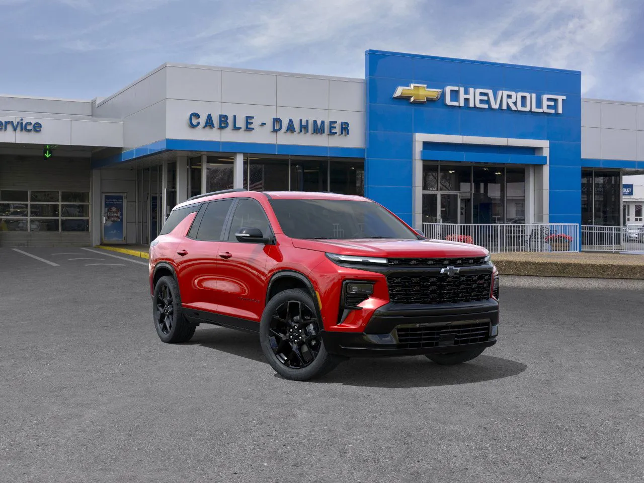 Red 2026 Chevrolet Traverse RS for sale in Independence, MO