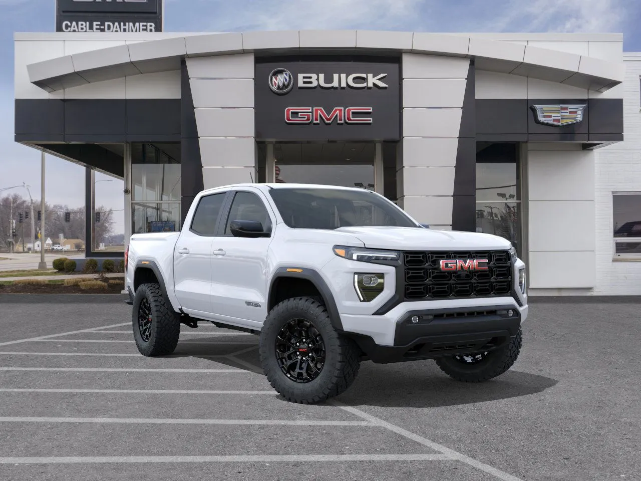 White 2026 GMC Canyon Elevation for sale in Independence, MO