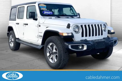 White 2021 Jeep Wrangler Unlimited Sahara for sale in Independence, MO