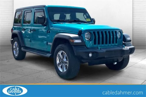 Blue 2020 Jeep Wrangler Unlimited Sport for sale in Independence, MO