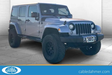 Silver 2018 Jeep Wrangler JK Unlimited Sahara for sale in Independence, MO