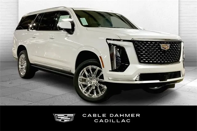 White 2025 Cadillac Escalade ESV Premium Luxury for sale in Kansas City, MO