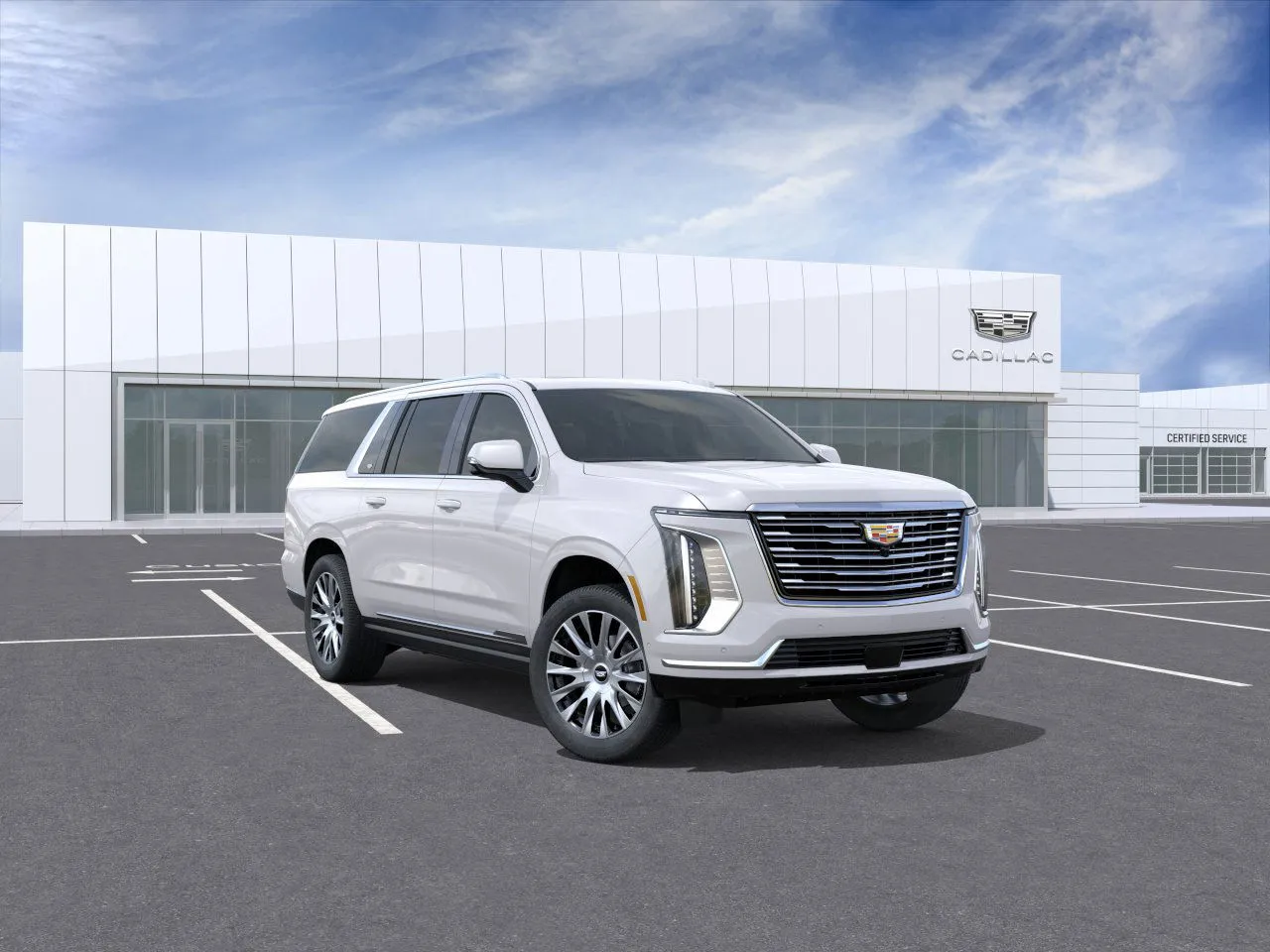 White 2025 Cadillac Escalade ESV Premium Luxury Platinum for sale in Kansas City, MO