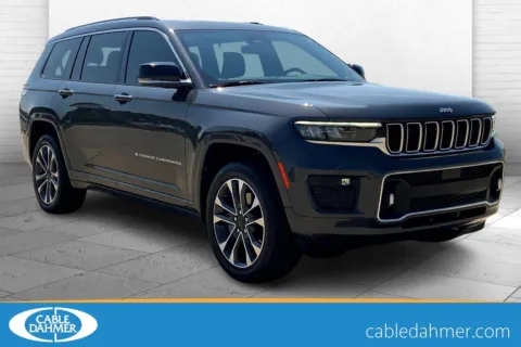 Gray 2021 Jeep Grand Cherokee L Overland for sale in Topeka, KS