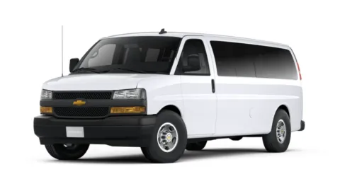 White 2025 Chevrolet Express Passenger 3500 1LS for sale in Topeka, KS
