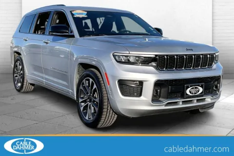 Silver 2021 Jeep Grand Cherokee L Overland for sale in Topeka, KS