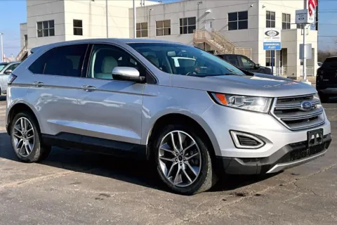 Silver 2016 Ford Edge Titanium for sale in Topeka, KS