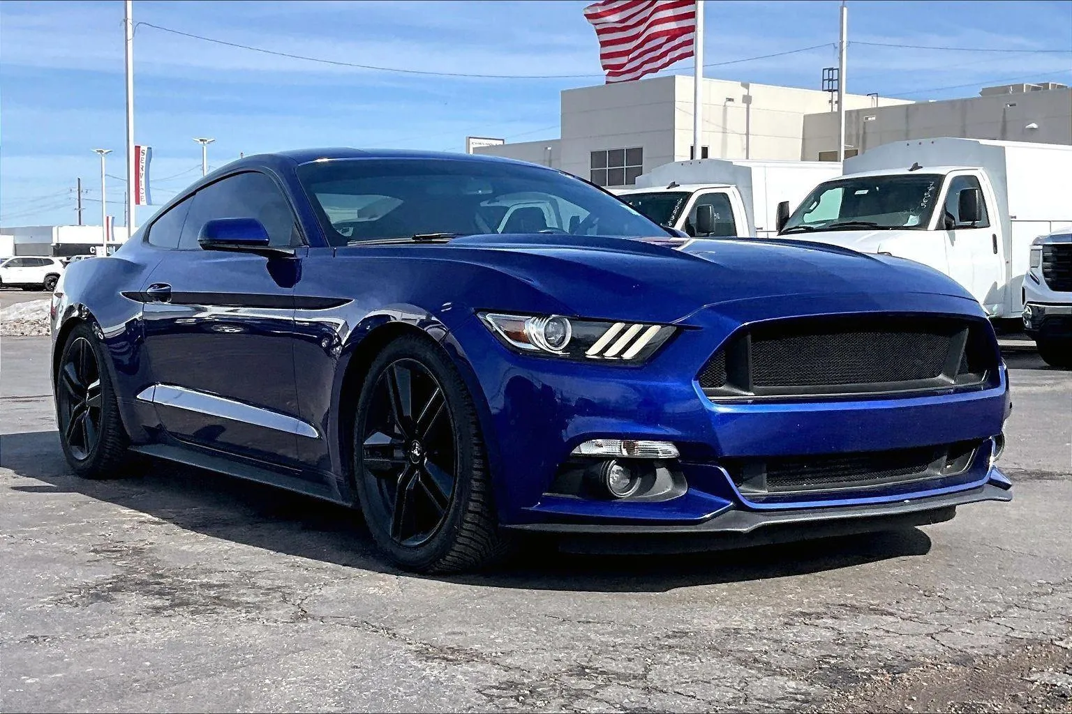 Blue 2015 Ford Mustang EcoBoost for sale in Topeka, KS
