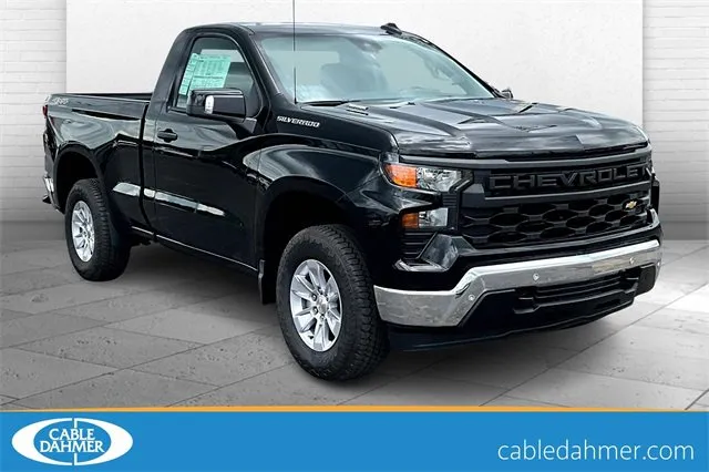 Black 2025 Chevrolet Silverado 1500 WT for sale in Topeka, KS