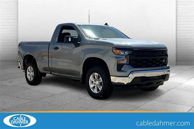 Gray 2025 Chevrolet Silverado 1500 WT for sale in Topeka, KS