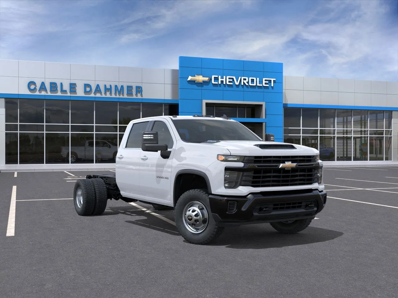 White 2025 Chevrolet Silverado 3500 HD Chassis Cab Work Truck for sale in Topeka, KS