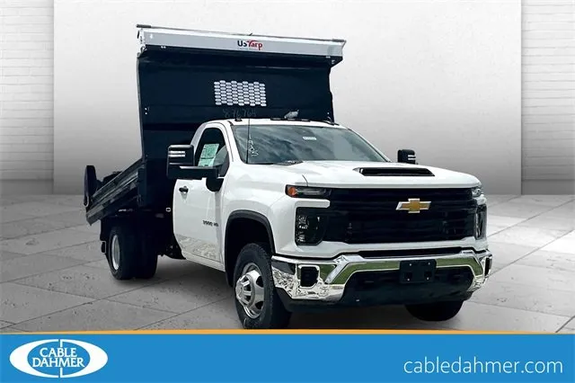 White 2024 Chevrolet Silverado 3500 HD Chassis Cab Work Truck for sale in Topeka, KS