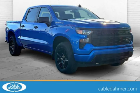 Blue 2025 Chevrolet Silverado 1500 Custom for sale in Topeka, KS