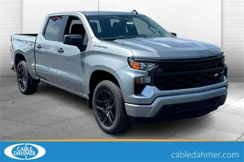 Gray 2025 Chevrolet Silverado 1500 Custom for sale in Topeka, KS