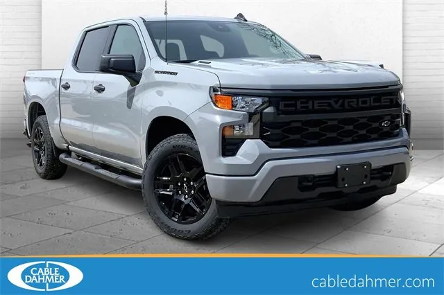 Gray 2025 Chevrolet Silverado 1500 Custom for sale in Topeka, KS