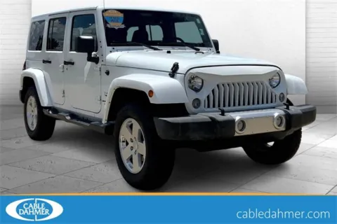 White 2018 Jeep Wrangler JK Unlimited Sahara for sale in Topeka, KS