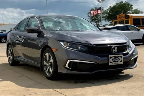 Beige 2019 Honda Civic Sedan LX for sale in Topeka, KS