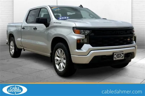 Silver 2022 Chevrolet Silverado 1500 Custom for sale in Topeka, KS