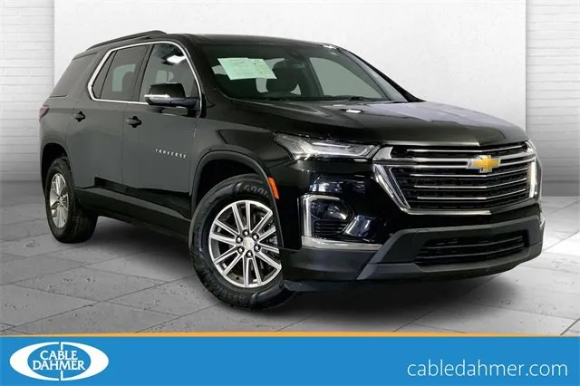 Black 2023 Chevrolet Traverse LT Cloth for sale in Topeka, KS