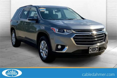Gray 2020 Chevrolet Traverse LT Cloth for sale in Topeka, KS