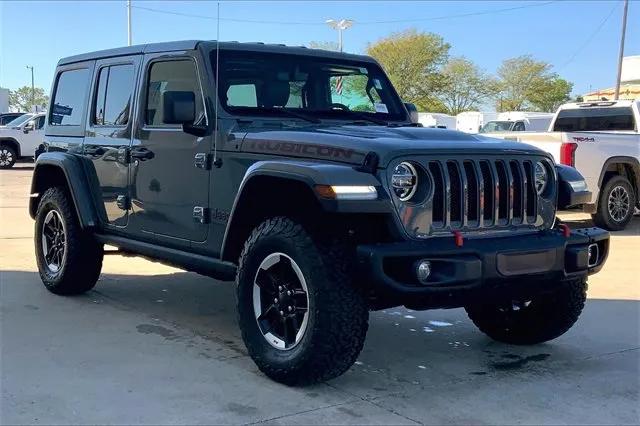Gray 2020 Jeep Wrangler Unlimited Rubicon for sale in Topeka, KS