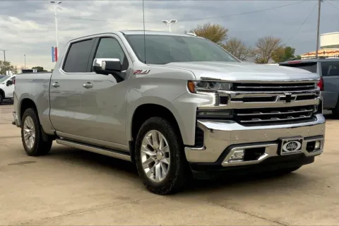 Silver 2021 Chevrolet Silverado 1500 LTZ for sale in Topeka, KS