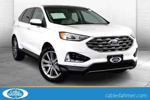 White 2020 Ford Edge Titanium for sale in Lee's Summit, MO