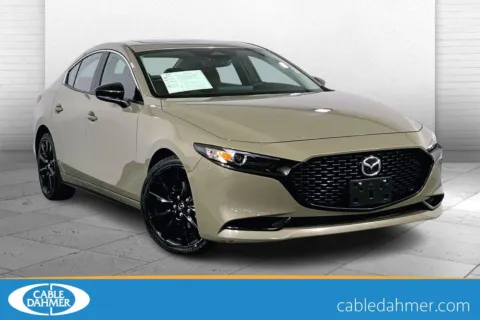 Beige 2024 Mazda Mazda3 Sedan 2.5 Carbon Turbo for sale in Lee's Summit, MO