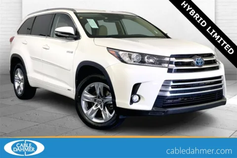 White 2017 Toyota Highlander Hybrid Limited for sale in Lee's Summit, MO