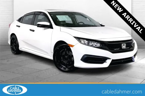 White 2017 Honda Civic EX for sale in Lee's Summit, MO