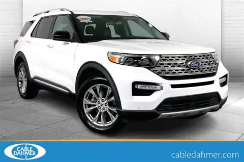 White 2023 Ford Explorer Limited for sale in Lee's Summit, MO