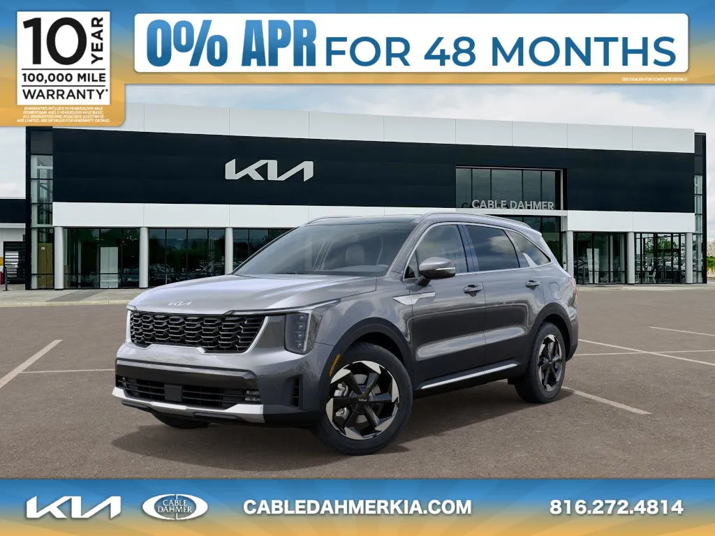 Gray 2025 Kia Sorento Hybrid EX for sale in Lee's Summit, MO