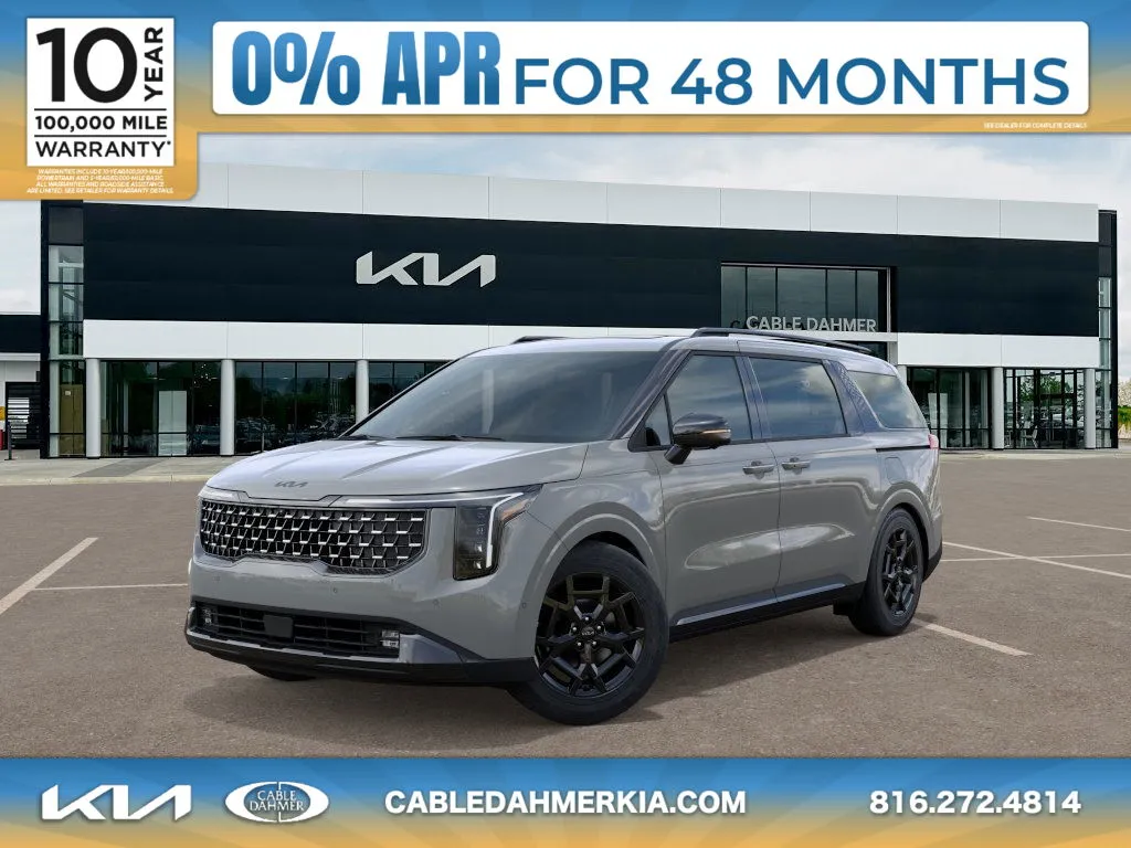 Silver 2025 Kia Carnival Hybrid SX Prestige for sale in Lee's Summit, MO