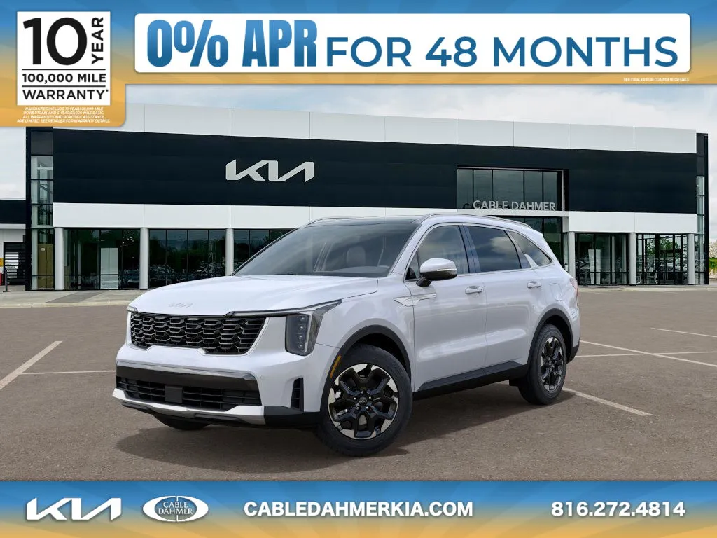 White 2025 Kia Sorento S for sale in Lee's Summit, MO
