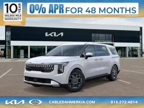 White 2025 Kia Carnival Hybrid EX for sale in Lee's Summit, MO