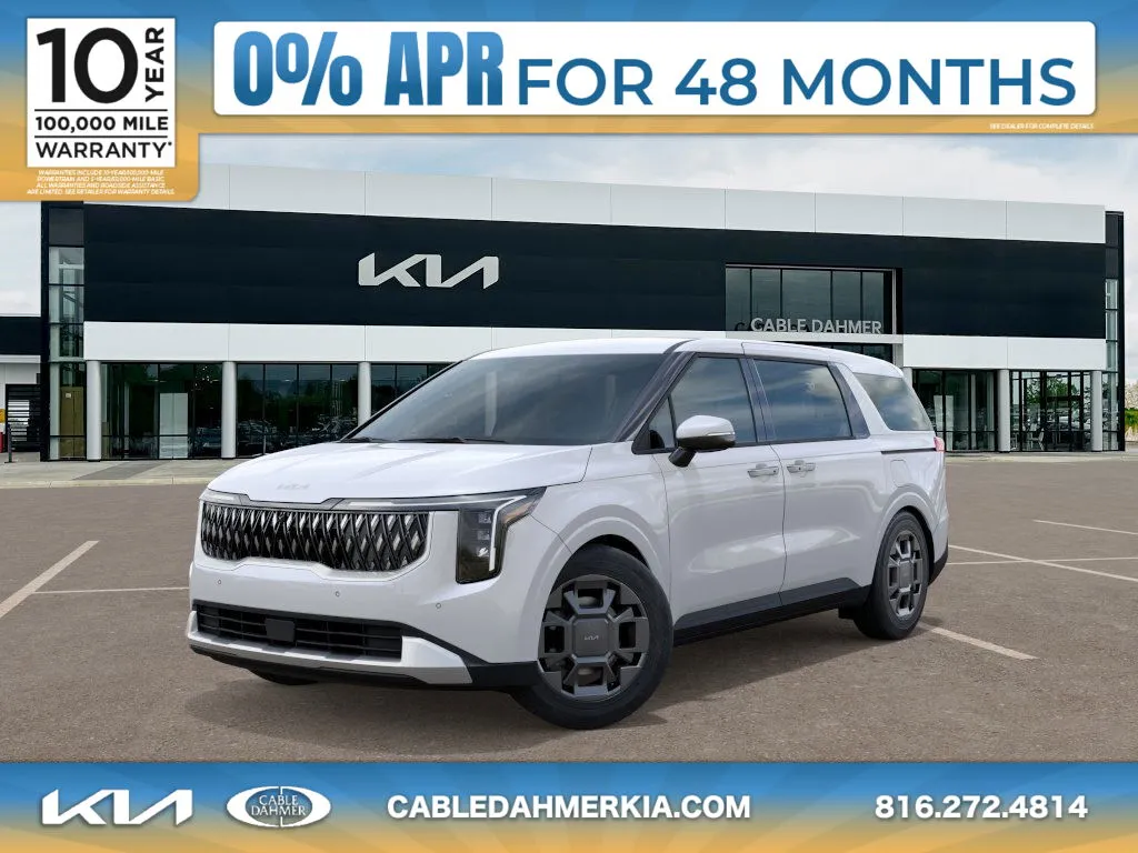 White 2025 Kia Carnival Hybrid EX for sale in Lee's Summit, MO